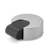 ADHESIVE DOOR STOPPER WITH SHOCK ABSORBER MATT CHROME INOFIX ART: 2021-7A