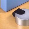 ADHESIVE DOOR STOPPER WITH SHOCK ABSORBER MATT CHROME INOFIX ART: 2021-7A - Image 2