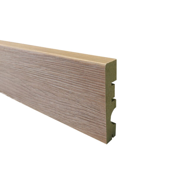 PCS FINFLOOR FLAT SKIRTING ROD.CLIP C164 (*C024) LT.SOV.OAK/C009 CONDOR 2400 X 70 X 15mm