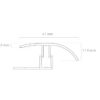TRANSITION ALU PROFILE 6-12MM I012 MAJESTIC WALNUT 2400 X 43 X 12MM - Image 2