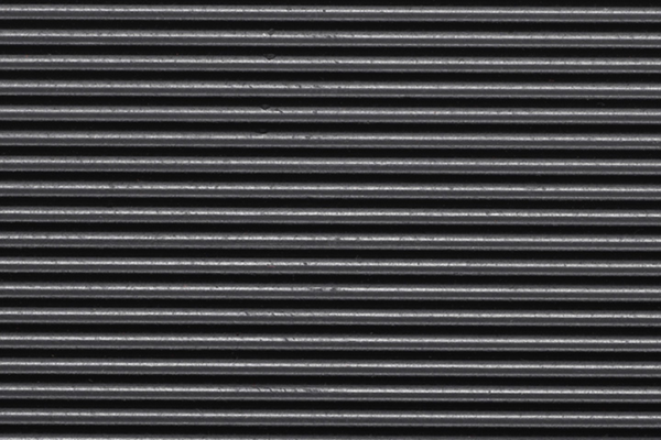 METER (linear) RUBBER MAT ALFA Lined  Black W100cm X L1000cm X T3mm .  Art. ALFA 359