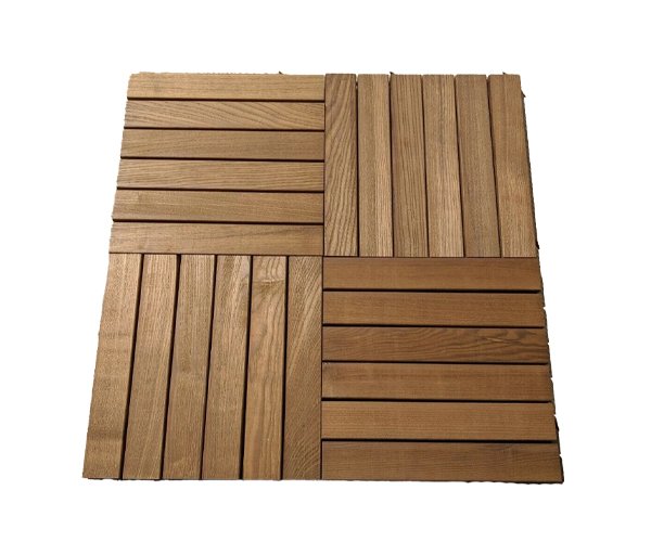 PC THERMO ASH DECKING TILES 300 X 300mm (RIGHT)