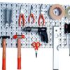 PERFORATED BACK PNL W/Tool Rack KIT 80 x 40cm WHITE ET-SM 11300-00000 - Image 2