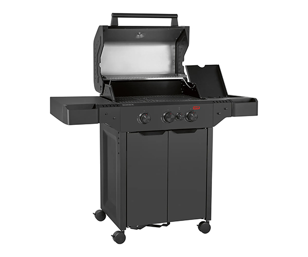 JAMESTOWN 3-BURNER +1 SIDE GAS BBQ GRILL KNOX II BLACK LUX: 321837 - Image 2