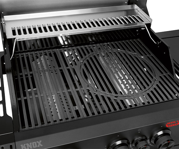 JAMESTOWN 3-BURNER +1 SIDE GAS BBQ GRILL KNOX II BLACK LUX: 321837 - Image 6