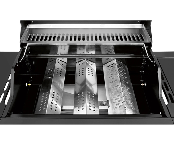 JAMESTOWN 3-BURNER +1 SIDE GAS BBQ GRILL KNOX II BLACK LUX: 321837 - Image 10