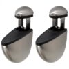 DURALINE SHELF CLIP SELECT S/2 BRUSHED NICKEL (LW:25kg) FETIM 1130238