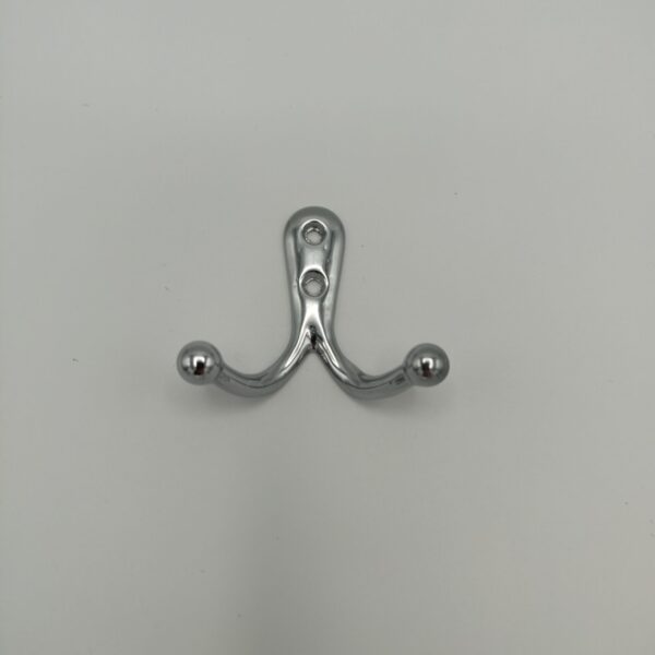 CLASSIC CHROMED BRASS DOUBLE HOOK