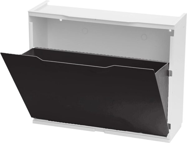 PLASTIC SHOE RACK 1 UNIT W510XD173XH401mm BLACK ART: U50/1N - Image 2