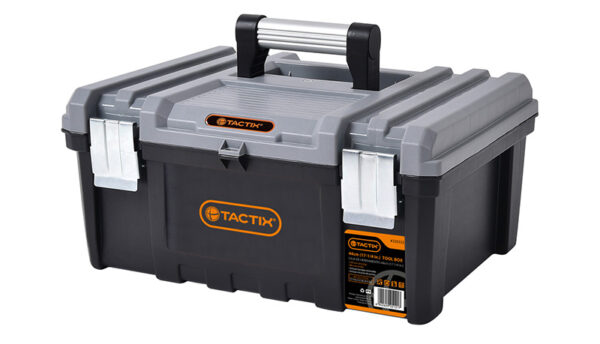 TACTIX TOOL BOX FOR POWER TOOLS 16.5" GREY/BLK ART: 320332