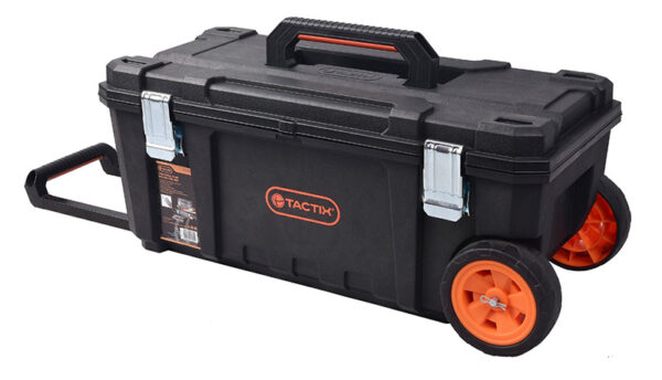 TACTIX ROLLING TOOL BOX 28" W/WHEELS+HANDLE ART: 320394