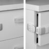 LATERAL SAFETY LOCK WHITE {BLISTER - 1 SET} INOFIX 5103-2-