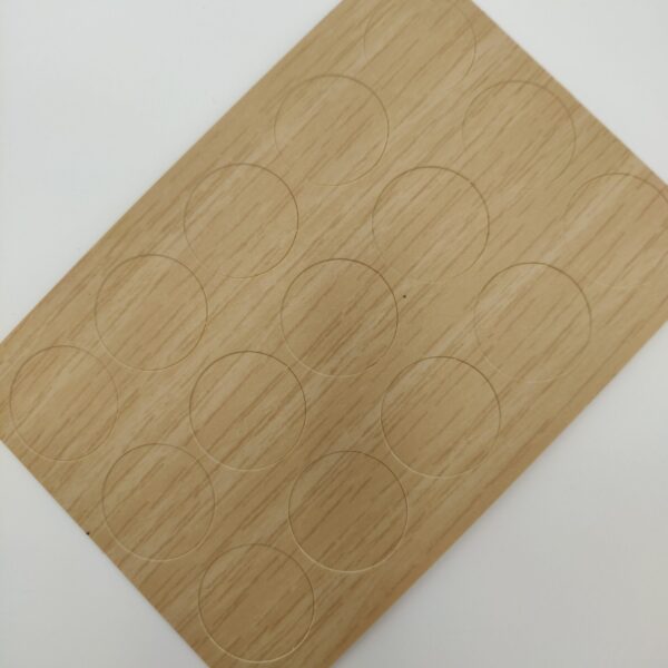 *SHEET X 20pcs SCREW ADHESIVE COVER DIA.13mm ROVERE SBIANCATO (WHITENED OAK)