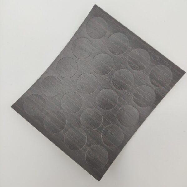 *SHEET X 20pcs SCREW ADHESIVE COVER DIA. 13mm WENGE 5562 ( WENGE L-01)