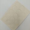 SHEET X 15pcs SCREW ADHESIVE COVER DIA. 20mm IVORY