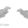 SYMA2 INGLETE END CAPS SET FOR PROFILE HANDLE - Image 2
