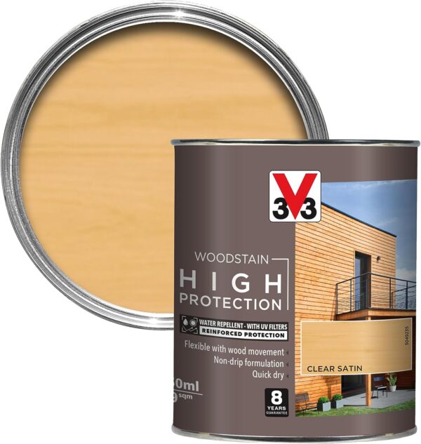 V33 HIGH PROTECTION WOODSTAIN AUTHENTIC CLEAR