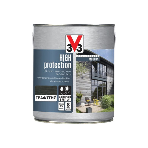 V33 HIGH PROTECTION WOODSTAIN MODERN GRAPHITE OAK