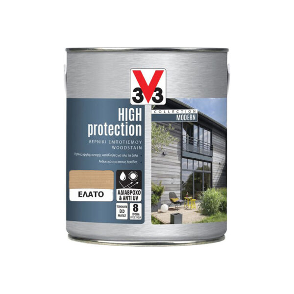 V33 HIGH PROTECTION WOODSTAIN MODERN SMOKED PURCE