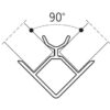 CORNER JOINT 90DEG FOR PVC PLINTH CEDAR WHITE - Image 2